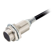 Wyłącznik zbliżeniowy, indukcyjny, mosiądz niklowy, krótki korpus, M18, ekranowany, 8 mm, DC, 2-przewodowy, NC, bez polaryzacji, kabel 2 m (E2E-X8D2-T 2M) - Omron