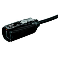 Czujnik fotoelektryczny, gwint M18, tworzywo sztuczne, czerwona dioda LED, ograniczone odbicie, 10-50 mm, NPN, Light-ON/Dark-ON, kabel 2 m (E3FA-VN11 2M) - Omron