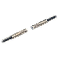 Głowica czujnika optycznego zaporowego, przelotowa, cylindryczna osiowa, średnica 5 mm, włókno R40 odporne na chemikalia i oleje, kabel 5 m (E32-T12F 5M) - Omron