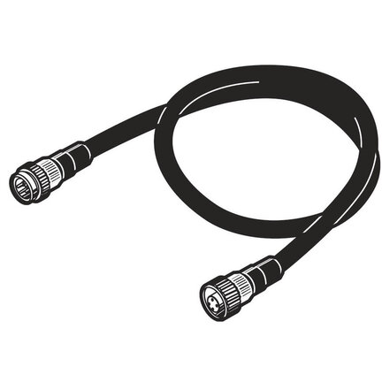 Kabel zasilający I/O do środowiskowego terminala rezystancyjnego DRT2, proste złącza 7/8" na obu końcach (1 męskie, 1 żeńskie), 2 m (XS4W-D421-102-A) - Omron