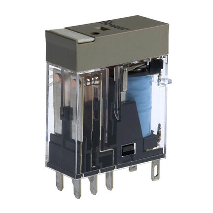 Przekaźnik, Wtyczka, DPDT, 5 A, mech. i wskaźnik LED, 6 VDC (G2R-2-SN 6VDC (S)) - Omron