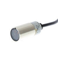 Czujnik optyczny odbiciowy-zaporowy, gwint M18, metalowy, czerwona dioda LED, odblaskowy, 4 m, PNP, Light-ON/Dark-ON, kabel 5 m (E3FB-RP11 5M) - Omron