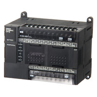 PLC, zasilanie 100-240 VAC, 12 x wejścia 24 VDC, 8 x wyjścia przekaźnikowe 2 A, 2 x wejścia analogowe, 1 x wyjście analogowe (CP1E-NA20DR-A) - Omron