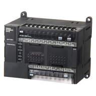 PLC, zasilanie 24 VDC, 12 x wejścia 24 VDC, 8 x wyjścia PNP 0,3 A, 2 x wejścia analogowe, 1 x wyjście analogowe, rozdzielczość 1/6000 (CP1E-NA20DT1-D) - Omron