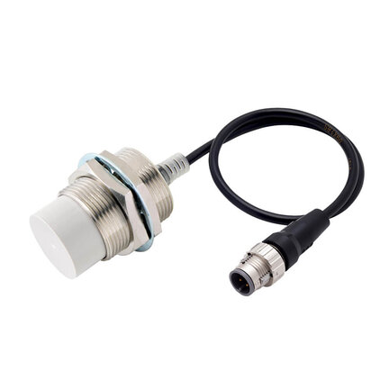 Wyłącznik zbliżeniowy cylindryczny, 2-przewodowy DC, nieekranowany, M30, Odległość robocza 20 mm, Tryb pracy NC, Typ złącza (E2E-X20MD2-M1G) - Omron