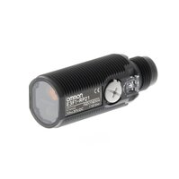 Czujnik optyczny odbiciowy-zaporowy, gwint M18, tworzywo sztuczne, czerwona dioda LED, odblaskowy, 3 m, PNP, Light-ON/Dark-ON, złącze M12 (E3F1-RP21) - Omron