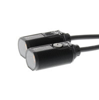 Czujnik optyczny zaporowy, gwint M18, tworzywo sztuczne, czerwona dioda LED, wiązka przelotowa, 15 m, NPN, Light-ON/Dark-ON, kabel 2 m (E3F1-TN11 2M) - Omron