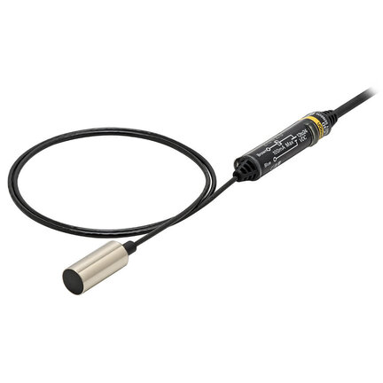 Wyłącznik zbliżeniowy, indukcyjny, śr. 8 mm, ekranowany, 3 mm, DC, 2-przewodowy, PW, NC (E2EC-C3D2 2M) - Omron