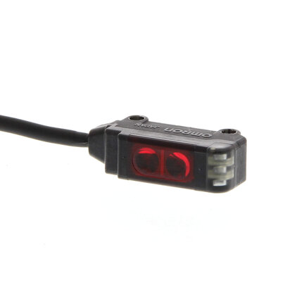 Czujnik fotoelektryczny, rozproszony, 5 do 15 mm, DC, 3-przewodowy, PNP, light-on, side-view, kabel robota 2 m, mocowanie M2 (E3T-SL13R 2M) - Omron