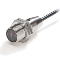 Czujnik fotoelektryczny, gwint M18, stal nierdzewna, czerwona dioda LED, rozproszona, 1 m, NPN, Light-ON/Dark-ON, kabel 2 m (E3FC-DN13 2M) - Omron