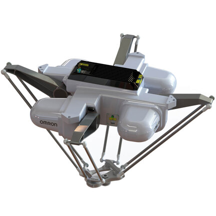 iX4-650H, udźwig 6 kg, zasięg 1300 mm, P32, obrót 92,5°, 4 osie, 500 mm Zaxis, IP20 Base, IP67 Narzędzie, iCS-ECAT (RX4-2166002) - Omron