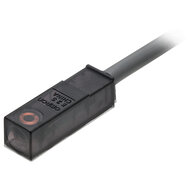 Miniaturowy prostokątny czujnik Indukcyjny, przedni, nieekranowany, 1,6 mm, 2-przewodowy DC, NO, częstotliwość alternatywna, kabel 1M (E2S-W11B 1M) - Omron