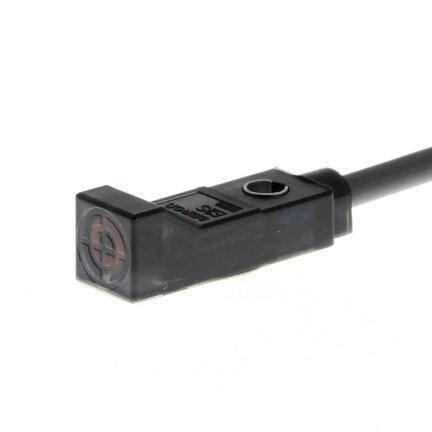Miniaturowy prostokątny Indukcyjny, czujnik czołowy, nieekranowany, 2.5mm, PNP, NO, kabel 1M (E2S-Q25 1M) - Omron