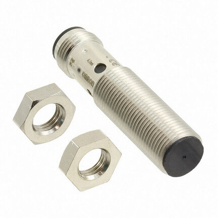 Wyłącznik zbliżeniowy, indukcyjny, mosiądz niklowy, krótki korpus, M12, ekranowany, 2 mm, DC, 3-przewodowy, NPN-NC, wtyczka M12 (E2B-M12KS02-M1-C2) - Omron