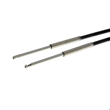 Czujnik optyczny zaporowy, przelotowy, cylindryczny promieniowy, średnica 3 mm, włókno R35 odporne na temperaturę do 150°C, kabel 2 m (E32-T54 2M) - Omron