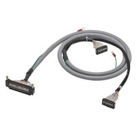 Kabel przyłączeniowy I/O dla G70V z płytą sterownika PLC Mitsubishi Electric AX42, A1SX41, A1SX42, 32 punkty wejściowe, 1,5 m (XW2Z-RI150C-125-MN) - Omron