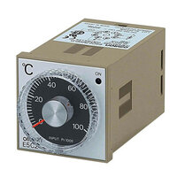 Regulator temperatury, LITE, 1/16 DIN, 48x48mm, pokrętło, sterowanie On-Off, termopara K, 0-600 stopni, 100-240V AC (E5C2-R20K 100-240VAC 0-600) - Omron