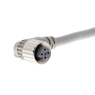 Gniazdo wtykowe M12 (żeńskie), 4-biegunowe, kodowane A, ognioodporny kabel robota z PVC, IP67, 3 m (XS2F-D422-E80-F) - Omron