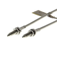 Czujnik optyczny zaporowy, przelotowy, cylindryczny osiowy M4, włókno R25 odporne na wysoką temperaturę, do 350°C, kabel 10 m (E32-T61-S 10M) - Omron