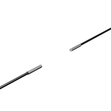 Głowica czujnika optycznego zaporowego, przelotowa, cylindryczna osiowa, średnica 1,5 mm, włókno R4 odporne na zginanie, kabel 2 m (E32-T22B 2M) - Omron