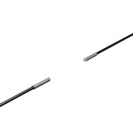 Głowica czujnika optycznego zaporowego, przelotowa, cylindryczna osiowa, średnica 1,5 mm, włókno R4 odporne na zginanie, kabel 2 m (E32-T22B 2M) - Omron