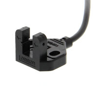 Mikroczujnik fotoelektryczny, Kształt-L, szerokość szczeliny 5 mm, wskaźnik zgaszonego światła, L-ON, 5 do 24 VDC, NPN, kabel 2 m (EE-SX871A 2M) - Omron
