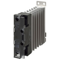Przekaźnik półprzewodnikowy, 1-fazowy, 27A, 24-240V AC, z radiatorem, montaż na szynie DIN, napięcie wejściowe 12-24V DC (G3PJ-225B DC12-24) - Omron
