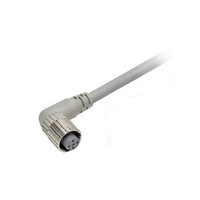 Kabel czujnika, Gniazdo wtykowe M12 Smartclick (żeńskie), 4-biegunowe, kodowane A, ognioodporny kabel robota z PVC, IP67, 2 m (XS5F-D422-D80-F) - Omron