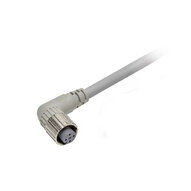 Kabel czujnika, Gniazdo wtykowe M12 Smartclick (żeńskie), 4-biegunowe, kodowane A, ognioodporny kabel robota z PVC, IP67, 1 m (XS5F-D422-C80-F) - Omron