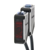 Czujnik optyczny zaporowy, prostokątna obudowa, czerwona dioda LED, wiązka przelotowa, 10 m, PNP, Light-ON/Dark-ON, kabel 2 m (E3Z-T81A 2M) - Omron