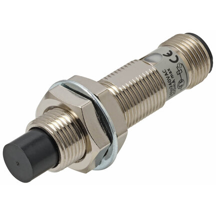Wyłącznik zbliżeniowy cylindryczny, model AC 2-przewodowy, nieekranowany, M12, odległość robocza 5 mm, tryb pracy NO, typ złącza (E2E-X5MY1-M1) - Omron