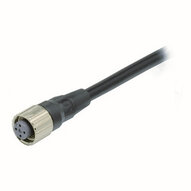 Kabel czujnika, Gniazdo wtykowe M12 proste Smartclick (żeńskie), 4-biegunowe, kodowane A, kabel olejoodporny PVC, IP67, 3 m (XS5F-D421-E80-X) - Omron