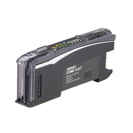 Czujnik fotoelektryczny, wzmacniacz laserowy, inteligentne strojenie, PNP, pojedyncze wyjście, wejście zewnętrzne, złącze systemowe (E3NC-LA9) - Omron