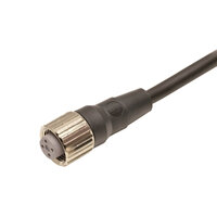 Kabel czujnika, Gniazdo wtykowe M12 proste (żeńskie), 4-biegunowy, kodowany A, kabel ognioodporny PVC, IP67, 20 m (XS2F-M12PVC4S20M) - Omron