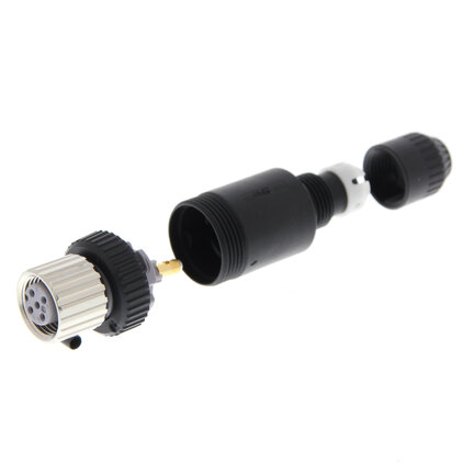 Złącze do montażu w terenie, gniazdo proste M12 (żeńskie), 5-biegunowe, kodowane A, połączenie śrubowe, do kabli o średnicy 4-5 mm (XS2C-D5S3) - Omron