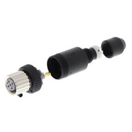 Złącze do montażu w terenie, gniazdo proste M12 (żeńskie), 5-biegunowe, kodowane A, połączenie śrubowe, do kabli o średnicy 4-5 mm (XS2C-D5S3) - Omron