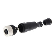 Złącze do montażu w terenie, gniazdo proste M12 (żeńskie), 5-biegunowe, połączenie śrubowe, do kabli o średnicy 4,0-6 mm (Y92E-M12PVC5Sconf-H) - Omron
