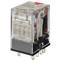 Przekaźnik, wtyczka, 14-stykowy, 4PDT, 6 A, wskaźniki mechaniczne i LED, tłumik cewki, blokowany przycisk testowy, 24 VDC (MY4IN-D2-GS 24VDC) - Omron