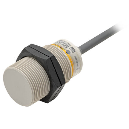 Wyłącznik zbliżeniowy, plastikowy korpus, indukcyjny, M30, ekranowany, 10 mm, AC, 2-przewodowy, NO, kabel 2 m (E2F-X10Y1 2M) - Omron