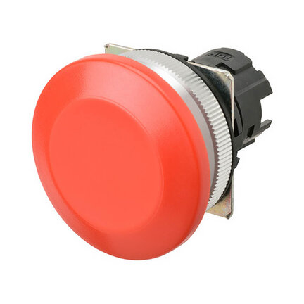 Panel operatorski, grzybek średniej wielkości (śr. 40 mm), czerwony, nieprzezroczysty, metalowy, nieoświetlony, naprzemienny (A30NZ-MMA-NRA) - Omron