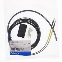 Głowica czujnika optycznego zaporowego, wiązka przelotowa, cylindryczny osiowy M4, światłowód odporny na zginanie R4, kabel 5 m (E32-T11 5M) - Omron