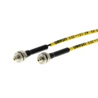 Głowica czujnika optycznego zaporowego, wiązka przelotowa, M3 cylindryczny osiowy, włókno elastyczne R1, kabel 2 m (E32-T21R 2M) - Omron