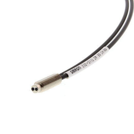Głowica czujnika światłowodowego, rozproszony, cylindryczny osiowy M6, włókno elastyczne R1, kabel 2 m (E32-D11R 2M) - Omron