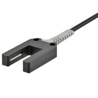 Głowica czujnika optycznego zaporowego, wiązka przelotowa, typ szczeliny 10 mm, wykrywanie obszaru 10 mm, włókno R5, kabel 2 m (E32-G16 2M) - Omron