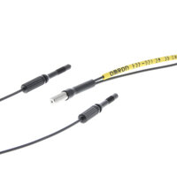 Głowica czujnika światłowodowego, rozproszony, cylindryczny osiowy M3, włókno elastyczne R1, kabel 2 m (E32-D21R 2M) - Omron