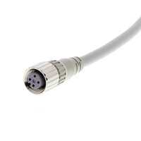 Kabel czujnika, Gniazdo wtykowe M12 (żeńskie), 4-biegunowy, kodowany A, ognioodporny kabel robota z PVC, IP67, 15 m (XS2F-D421-K80-F) - Omron