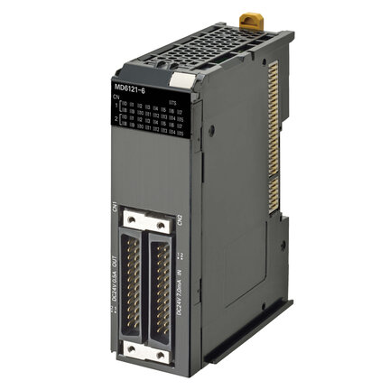 16 wejść cyfrowych + 16 wyjść cyfrowych NPN, prędkość standardowa, 24 VDC, 2 złącza FCN24 (brak w zestawie), szerokość 30 mm (NX-MD6121-6) - Omron