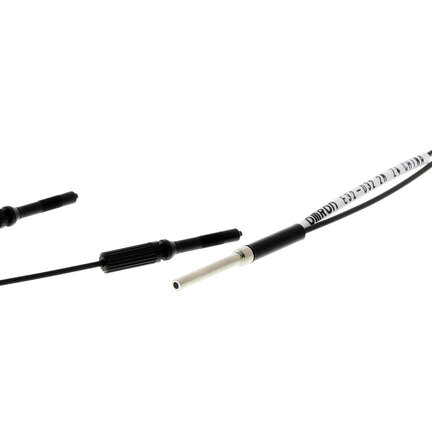 Głowica czujnika światłowodowego, rozproszony, cylindryczny osiowy, średnica 2 mm, koncentryczny, włókno R4, kabel 2 m (E32-D32R 2M) - Omron