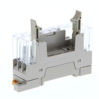 Gniazdo, szyna DIN/montaż powierzchniowy, 10-pinowe, zaciski śrubowe, do przekaźników 4-biegunowych G7SA, wskaźnik LED (P7SA-10F-ND 24VDC) - Omron