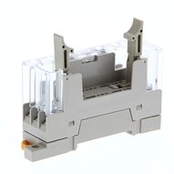 Gniazdo, szyna DIN/montaż powierzchniowy, 10-pinowe, zaciski śrubowe, do przekaźników 4-biegunowych G7SA, wskaźnik LED (P7SA-10F-ND 24VDC) - Omron